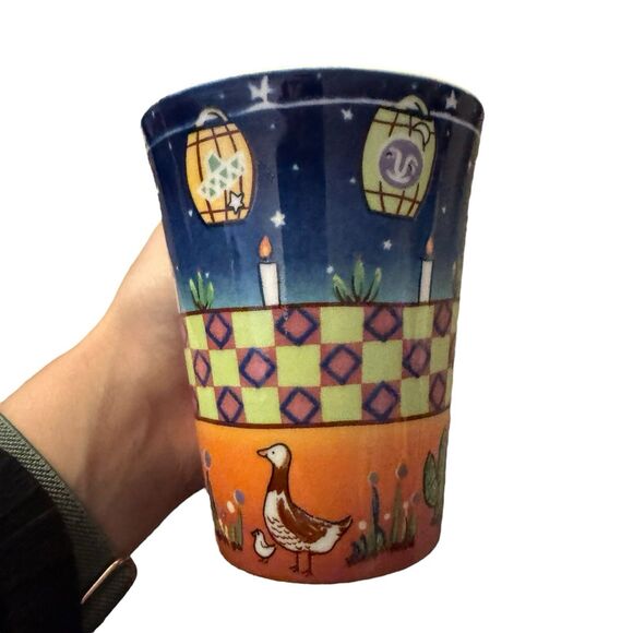 2 Saint James Fine China Hankook 1351 Desert Light Coffee Tea Mug Small Chip - Picture 3 of 9